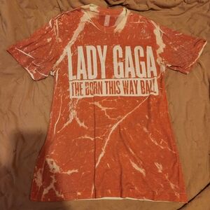 Lady Gaga Born this way ball concert meat shirt